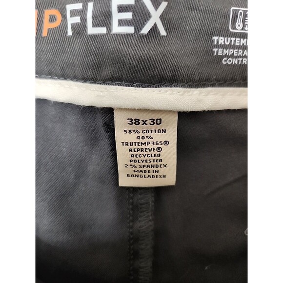 St Johns Bay Temp Flex Chino Pants Mens 38x30 Gray Stretch Comfort NEW - Picture 10 of 11
